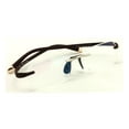 thumbnail image 2 of V.W.E Rectangular Rimless Memory Flex Temple Reading Glasses With Anti-reflective AR Coating, 2 of 3
