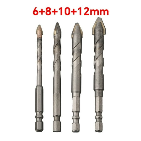 

4Pcs 6 8 10 12mm Multifunction Drill Bit Set Eccentric Drill Crooked Head Bit