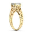 thumbnail image 4 of 8.00MM D-F VS Moissanite Engagement Ring (2.15 ct Moissanite Weight, 2.4 ct dew) Cushion Cut 14K Gold, 4 of 7