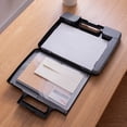 thumbnail image 4 of Shisuyan Multifunctional A4 Files Box Document Clipboard Case with Calculator Data Files Storage Organizer for Office Business Studying (Black), 4 of 8