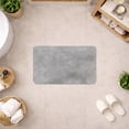thumbnail image 2 of Evideco French Home Goods Stone Mat Concrete Industrial Gray Diatomaceus Earth Bath Rugs, 24 x 16, Non-Slip Backing, 2 of 8