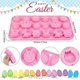thumbnail image 2 of Silicone Molds, 12 - Cavity with Easter - themed Shapes like Eggs, Bunnies and Baskets, for Baking, Chocolate - making and Crafts, 2 of 5