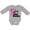 AC-Heather Grey, variant on Inktastic Breast Cancer Awareness I Support My Great Grandma Boys or Girls Long Sleeve Baby Bodysuit