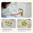 thumbnail image 4 of Teamson Little Chef Hampton Wooden Play Kitchen for Kids – Pretend Play Kitchen Set with Ice Dispenser, Microwave, Sink & Accessories, Ideal for Kids 3 Years and Up, 4 of 16