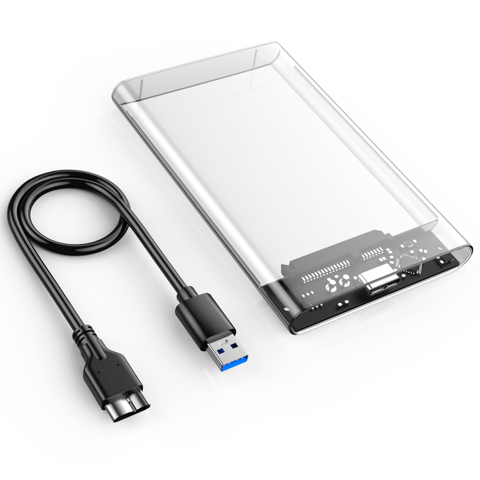 Zexmte 2.5inch Hard Disk Drive Case USB 3.0 SATA Adapter Cable for SSD