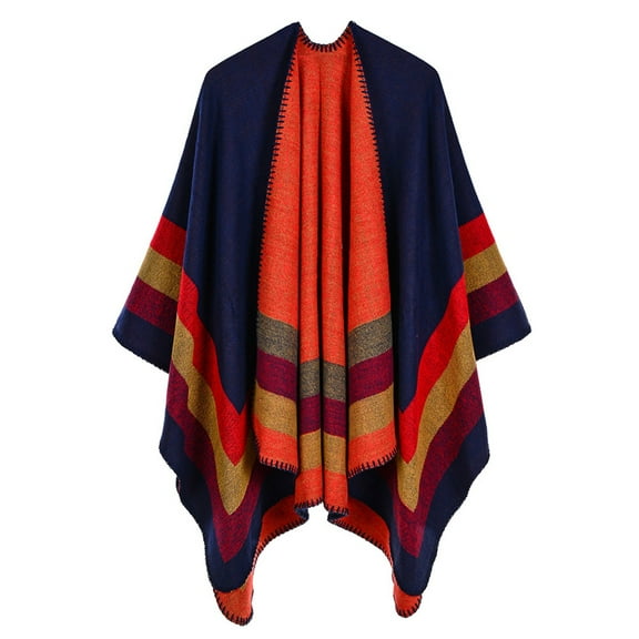 Pincandy Women's Shawl Wraps Open Front Poncho Cape Oversized Sweaters Casual Cardigan Shawls for Fall Winter