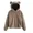 Khaki, variant on Women's Hoodie, Solid Color Plush Rabbit Ear Hooded Warm Sweater 2024 Autumn/winter (Khaki,M)