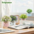 thumbnail image 6 of Semfri 4Pack Small Simulation Potted Plant Fake Flowers Indoor Artificial Flowers Desktop Bonsai Arrangement For Home Office Bedroom Bathroom Decoration-Violet, 6 of 8