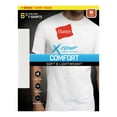 Hanes Mens' X_Temp Comfort Cool White Crew T-Shirt, 5 + 1 Bonus Pack ...