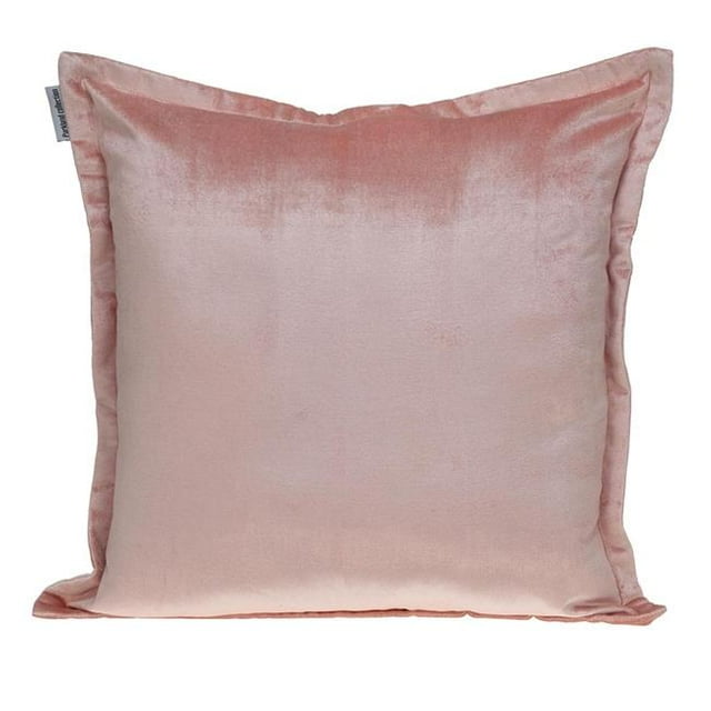HomeRoots 402757 24 in. Premier Soft Touch Metallic Pink Solid Color Accent Pillow, Pink