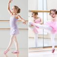 thumbnail image 2 of Zapatos de ballet para niñas con puntera de cuero de primera calidad Zapatos de ballet Zapatos de baile Zapatos planos de gimnasia para niñas, 1 par de talla 25 para niñas cuyos pies miden 16,5 cm ER, 2 of 5