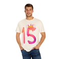 thumbnail image 4 of Cute 15th Celebrations Quinceanera Graphic Gift | Cool Spanish Celebrant Habits Men Women Unisex Garment-Dyed T-shirt, 4 of 4