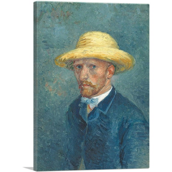 ARTCANVAS Portrait Of Theo Van Gogh 1887 Canvas Art Print by Theo Van Hoytema - Size: 18" x 12" (0.75" Deep)