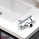 thumbnail image 5 of KDJ Chrome Timed Non Concussive Exposed Shower Valve, Self Closing Brass Shower Valve for Gym Pool Schools, Water Efficient Compact Shower Head, 5 of 10