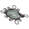 thumbnail image 1 of 1 pieza de colgante con forma de pulsera de piedras preciosas DIY Verde, 1 of 9