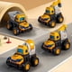 thumbnail image 5 of Juego de vehículos de ingeniería de prensa: 4 camiones de bomberos y excavadoras con mecanismo de prensa y listo para niños a partir de 3 años., 5 of 5