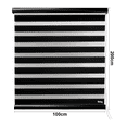 thumbnail image 3 of Persiana Doble Capa Zebra 100x200 Belug Negro, 3 of 5