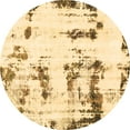 thumbnail image 1 of Ahgly Company Indoor Round Abstract Brown Modern Area Rugs, 6' Round, 1 of 4