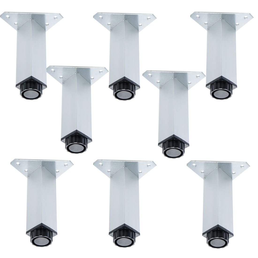 6 Inch Furniture Legs Aluminium Alloy Adjustable Feet Shelves