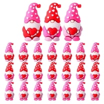 25PC Valentine's Day Mini Gnome Figures Tiny Gnome Figurines Gifts for Valentine's Party Birthday Gift Sisters' Party