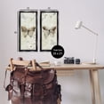 thumbnail image 4 of Stupell Industries Shabby Chic Vintage Butterfly Scrapbook Page Black 2pc Floating Frame Art Set, 11 x 25 each, by Carol Robinson, 4 of 8