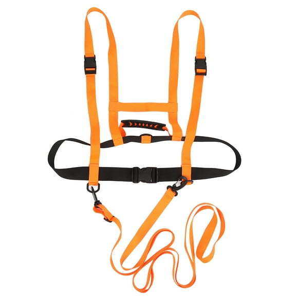 Kids Ski Harness, Nylon Material Wear Resistant Ski Shoulder Training Harness Ease Of Use For Ice Skating Orange