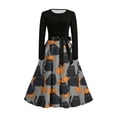 thumbnail image 5 of Piuwrlz Girls Halloween Party Dresses Kids Girl Cos Perform Dress Orange Size 11 Years, 5 of 9