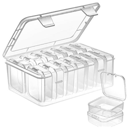 

Independent Sorting Box Bead Storage Box Transparent Tape Cover Set Storage Accessories Multifunctional Box