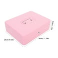 thumbnail image 2 of OULII locking cash box Cash Box Pink Receipt Management for Restaurants 1 Set, 2 of 7