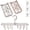 Gray,pink-2 Pack, variant on Clothing drying rack - Compact, foldable and portable underwear hanger, equipped with clips and a rotating hook, suitable for socks, towels, bras, clothes, gloves, etc.