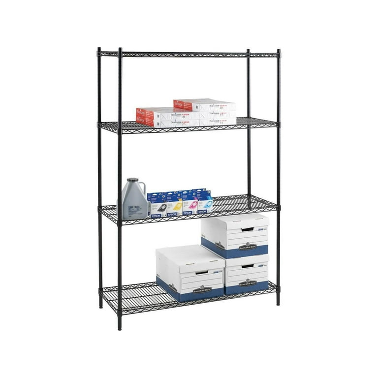 Lorell Industrial Wire Starter Shelving Unit - 36 Lorell Industrial Wire Starter Shelving Unit - 36