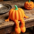 thumbnail image 6 of Halloween Ghost Pumpkin Wizard Resin Ornament - Spooky Cute 3D Printed Figurine for Desktop Shelf Decor, Party Centerpiece & Holiday Gift, 6 of 7