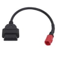 thumbnail image 2 of Motorcycle 16Pin To 6Pin Connector Cable, OBD Adapter OBD2 Plug Diagnostic Cable OBD  Flexible Black Maintenance Modification, 2 of 8