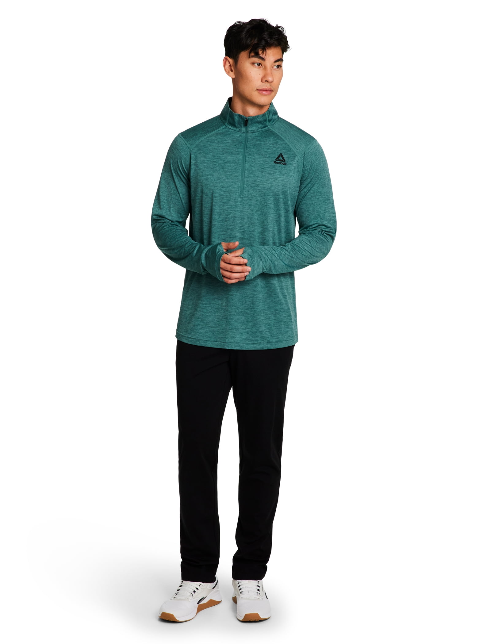Reebok Men's and Big Men's Trail Quarter-Zip Active Pullover Shirt