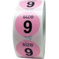 thumbnail image 1 of Pink Shoe Size 9 Stickers | 0.75" Inch Round | 500 Pack, 1 of 1