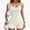 White, variant on LEKODE Women's Romper Workout Romper Casual Romper Unitard Stretch Short Romper Ribbed Unitard Stretch Athletic Romper Beach Rompers Comfy Rompers Travel Outfits for Women Black L