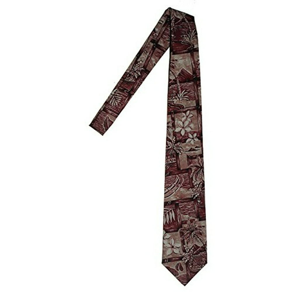 Rainbow Hawaiian Neckties - Hawaii Neckties - Maroon - Walmart.com ...
