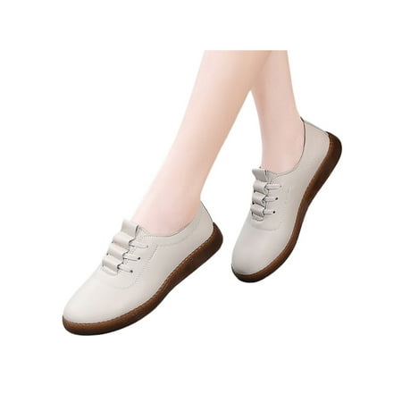 

Wazshop Womens Loafers Plush Lined Sneakers Comfort Flats Lightweight Slip On Casual Shoes Ladies Walking Shoe Soft Sole Breathable Beige 7