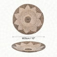 thumbnail image 4 of Wall Basket Decor, Rattan Basket Decor Hanging Woven Flat Basket, Decorative Bohemian Wall Art (35cm - Style 1), 4 of 6