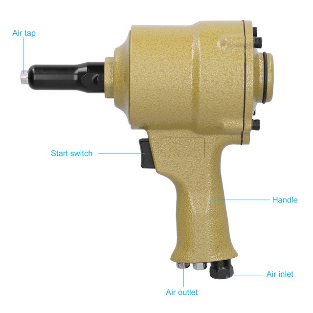 Pneumatic Air Riveter Riveting Pull Pliers Alloy Steel