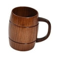 thumbnail image 4 of Jarra de cerveza con forma de barril, ligera, para decoración de mesa, taza de madera, taza de té para café, bebidas frías o calientes, leche, cocina, L con asa, 4 of 8