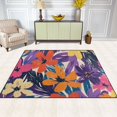 thumbnail image 2 of Yayeee Area Rugs for Living Room 5.2'x4' Indoor Non Slip Washable Bedroom Carpet, Colorful Painted Flowers Pattern, 2 of 5