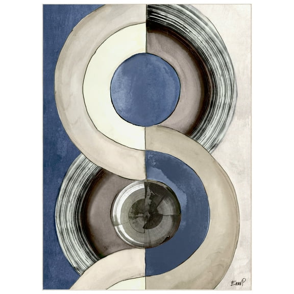 Geometric Cool I Washable Art Area Rug size 8'x10', Power-loomed, Heavenly Softness with Non-Slipping Backing