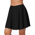 thumbnail image 1 of Hilor Women's High Waisted Swim Skirt Athletic A Line Tankini Skort, 1 of 8