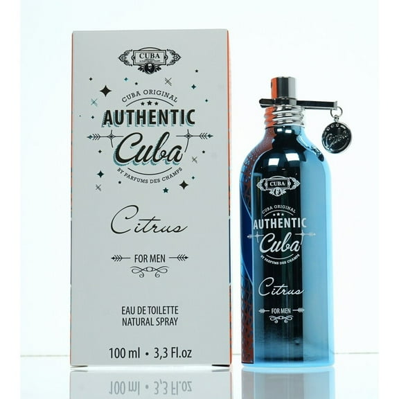 Cuba Men's Authentic Citrus EDT Spray 3.3 oz Fragrances 5425039222820