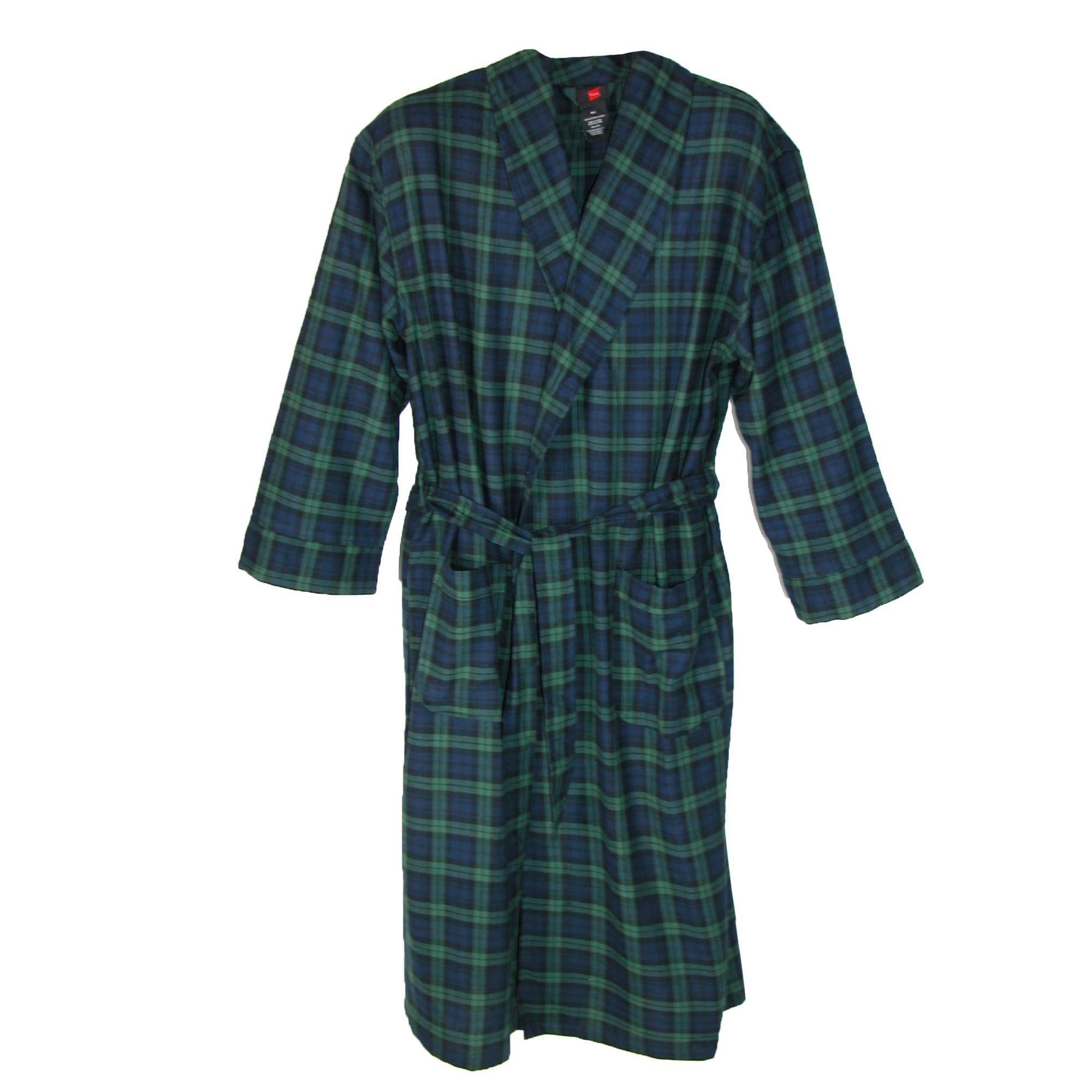 3x Hanes Mens Big And Tall Cotton Flannel Pajama Set Green