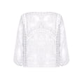 thumbnail image 6 of inhzoy Womens Crochet Shrug Cardigans Hollow-out Batwing Sleeve Lightweight Open Front Bolero Sweaters White One Size, 6 of 6