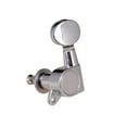 thumbnail image 4 of Arealer Guitar String Tuning Pegs Tuning Machines Machine Heads Tuning Keys Oval Button 3 Left 3 Right for Electric Guitar or Acoustic Guitar Chrome, 4 of 7