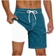 thumbnail image 1 of Pantalones Cortos para Hombre de Cintura Elástica con Bolsillos Secado Rápido Multi Bolsillo Pantalones de Natación Playa, 1 of 5