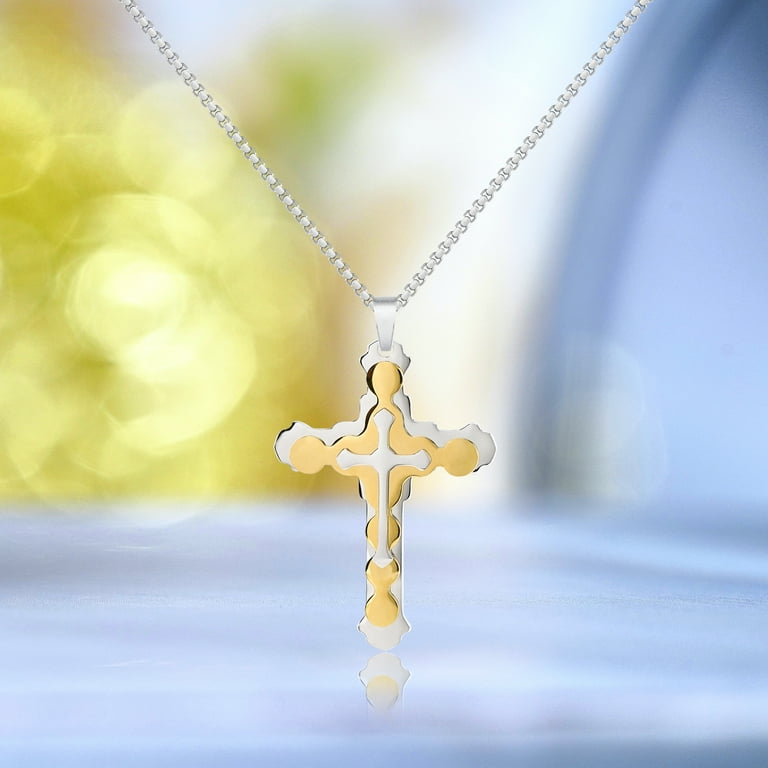 Contemporary cross deals necklace